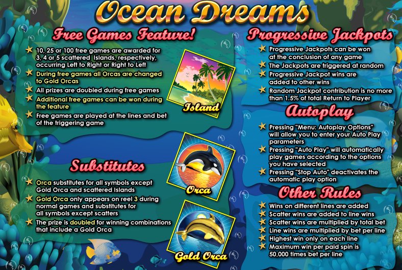 Ocean Dreams - $10 No Deposit Casino Bonus